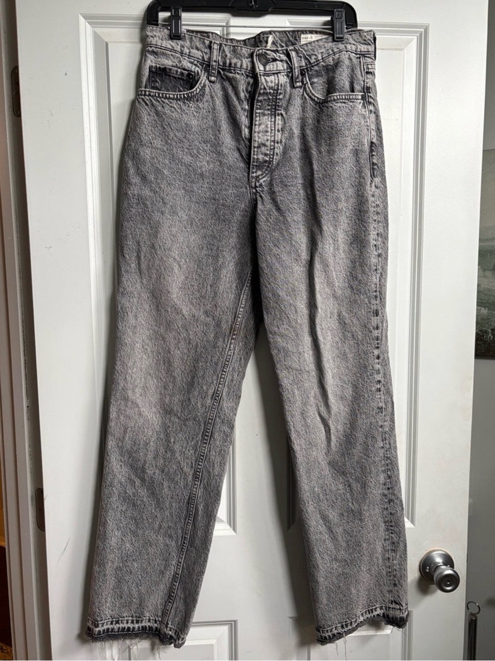 rag & bone Acid Wash Gray Denim Jeans